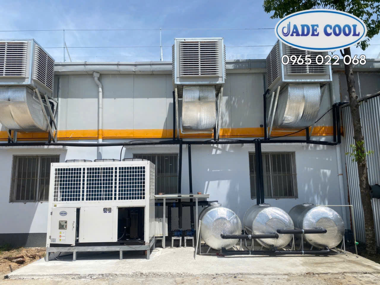MÁY LÀM LẠNH NƯỚC/CHILLER JC-25FBX1/GIÓ GIẢI NHIỆT( 25HP) JADE COOL