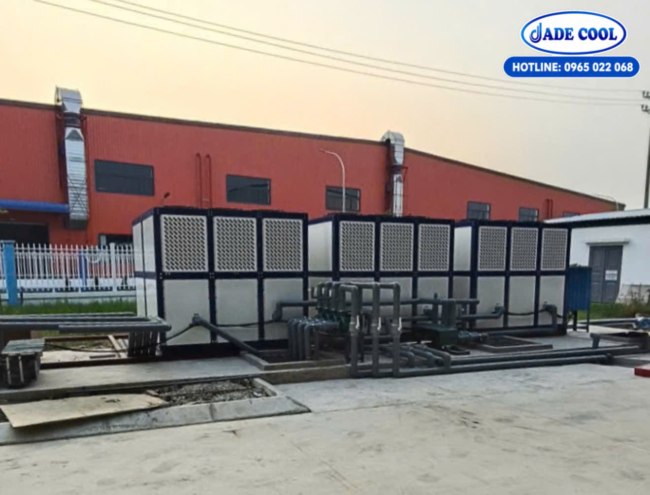 MÁY LÀM LẠNH NƯỚC/CHILLER JC-60FBX1/GIÓ GIẢI NHIỆT( 60HP) JADE COOL